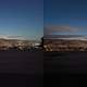 A photo comparing night shots